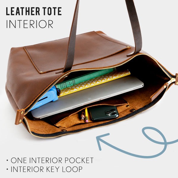 Leather Tote Bag - Image 172