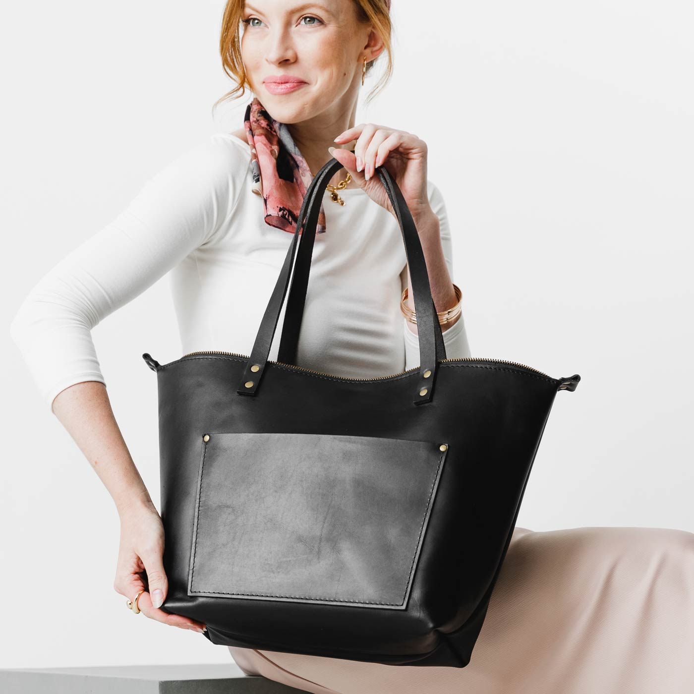 Leather Tote Bag - Image 160