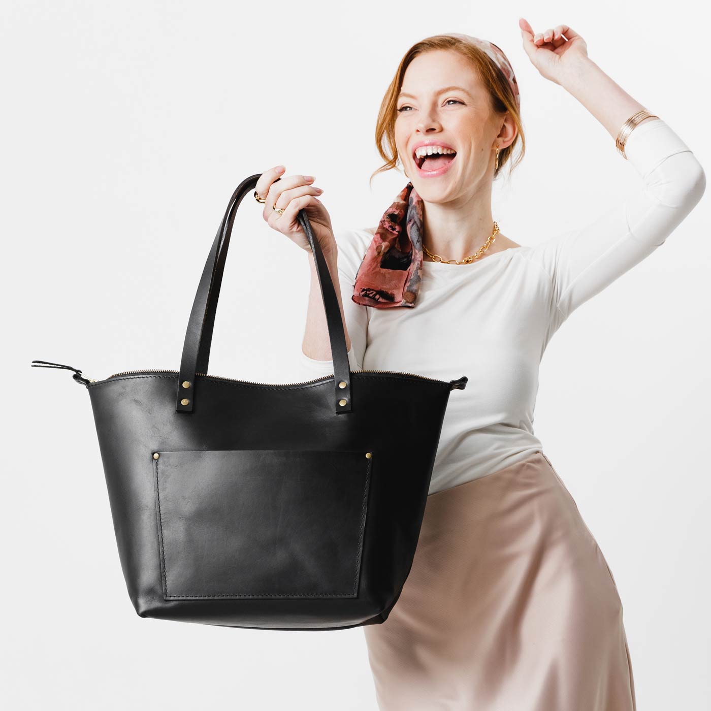 Leather Tote Bag - Image 161