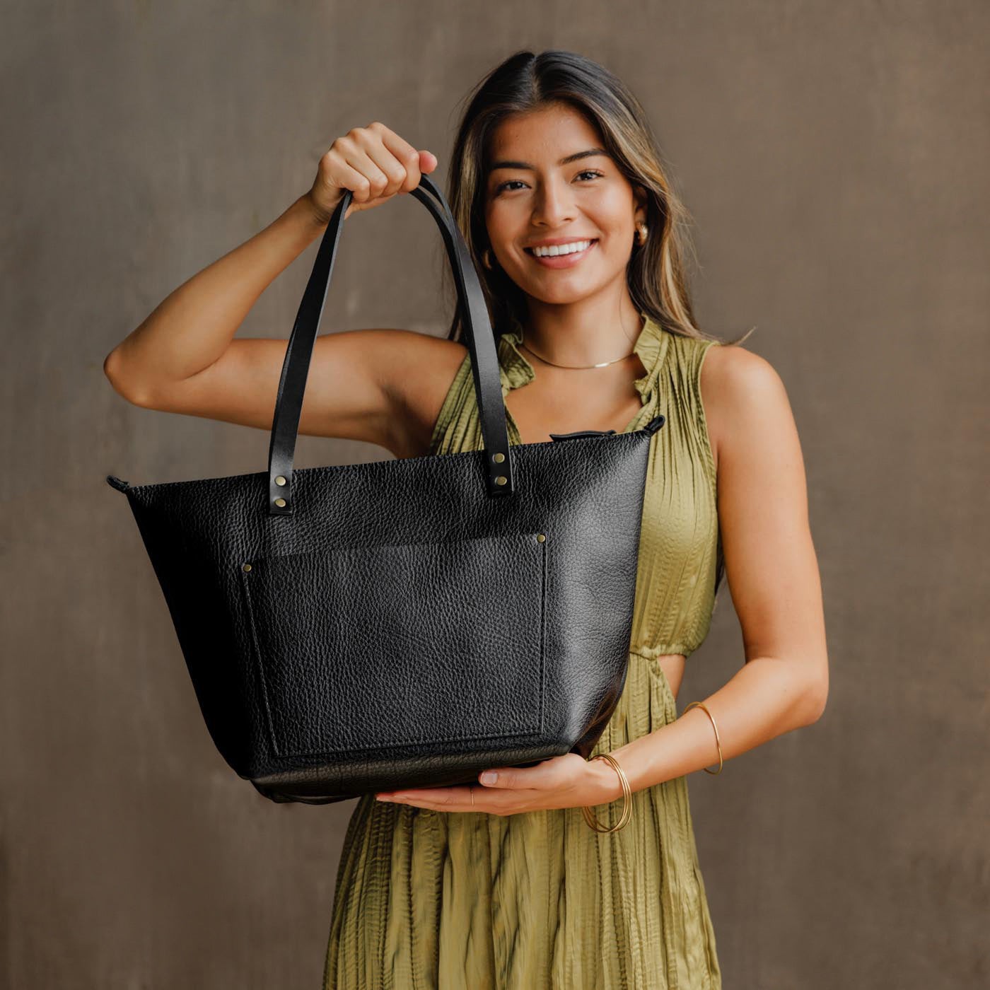 'Almost Perfect' Leather Tote Bag - Image 156