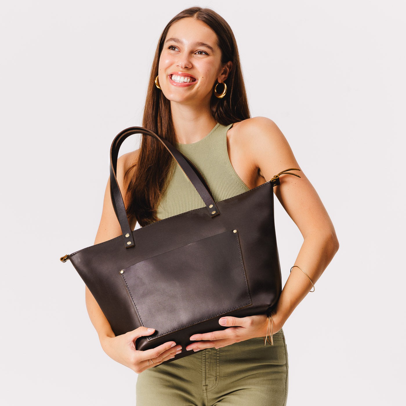 'Almost Perfect' Leather Tote Bag - Image 169