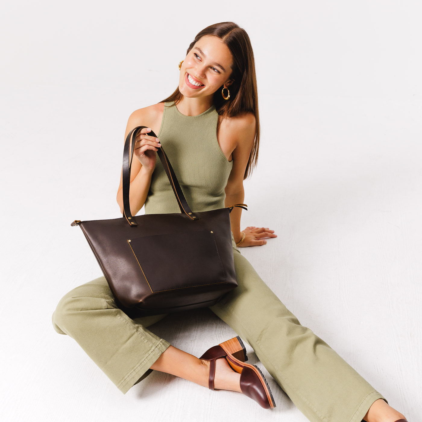Leather Tote Bag - Image 146