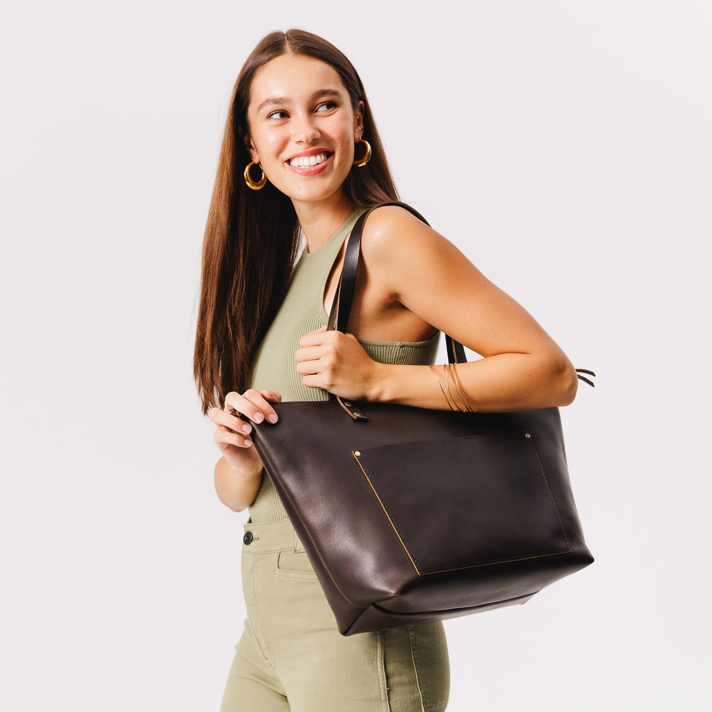 Leather Tote Bag - Image 145