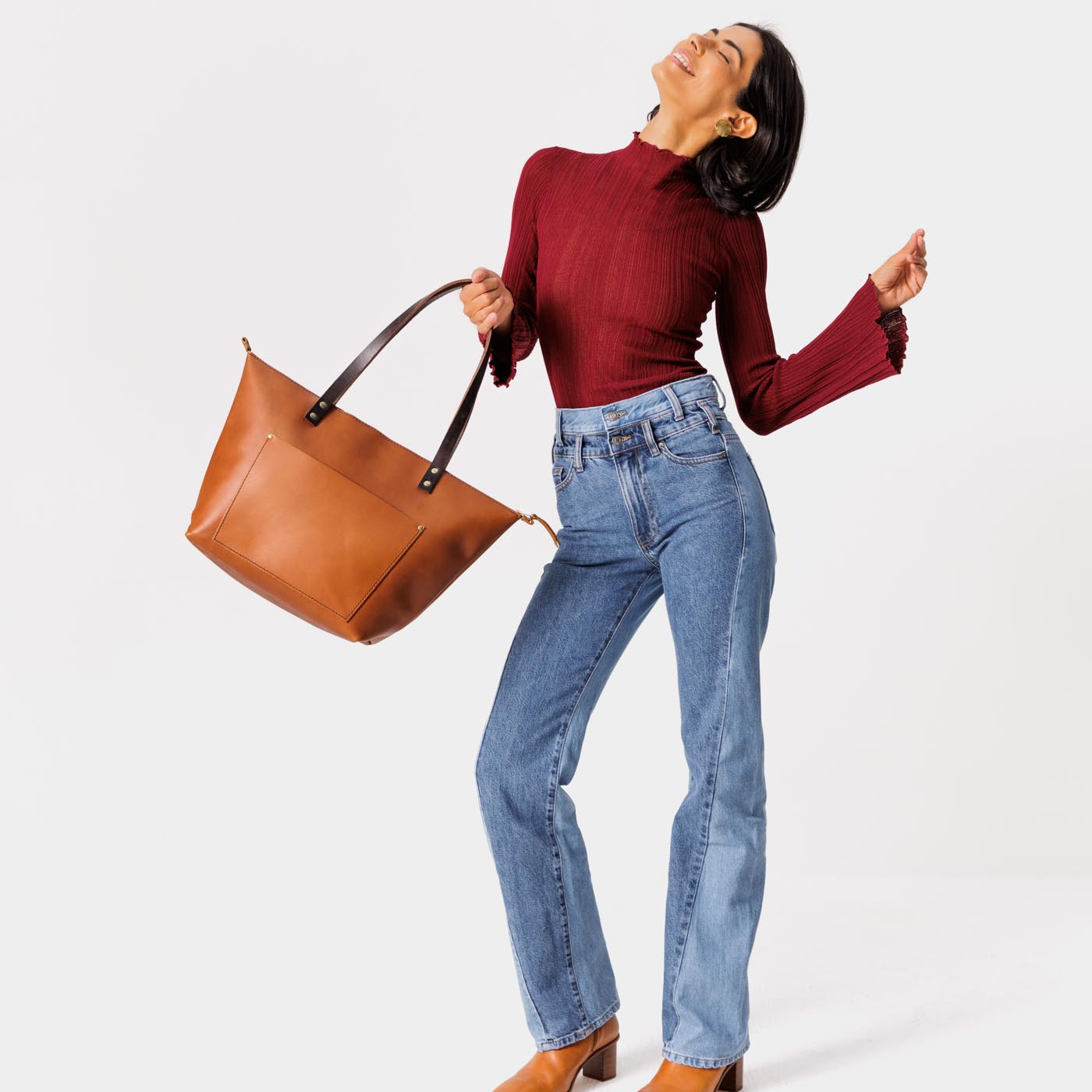 'Almost Perfect' Leather Tote Bag - Image 162