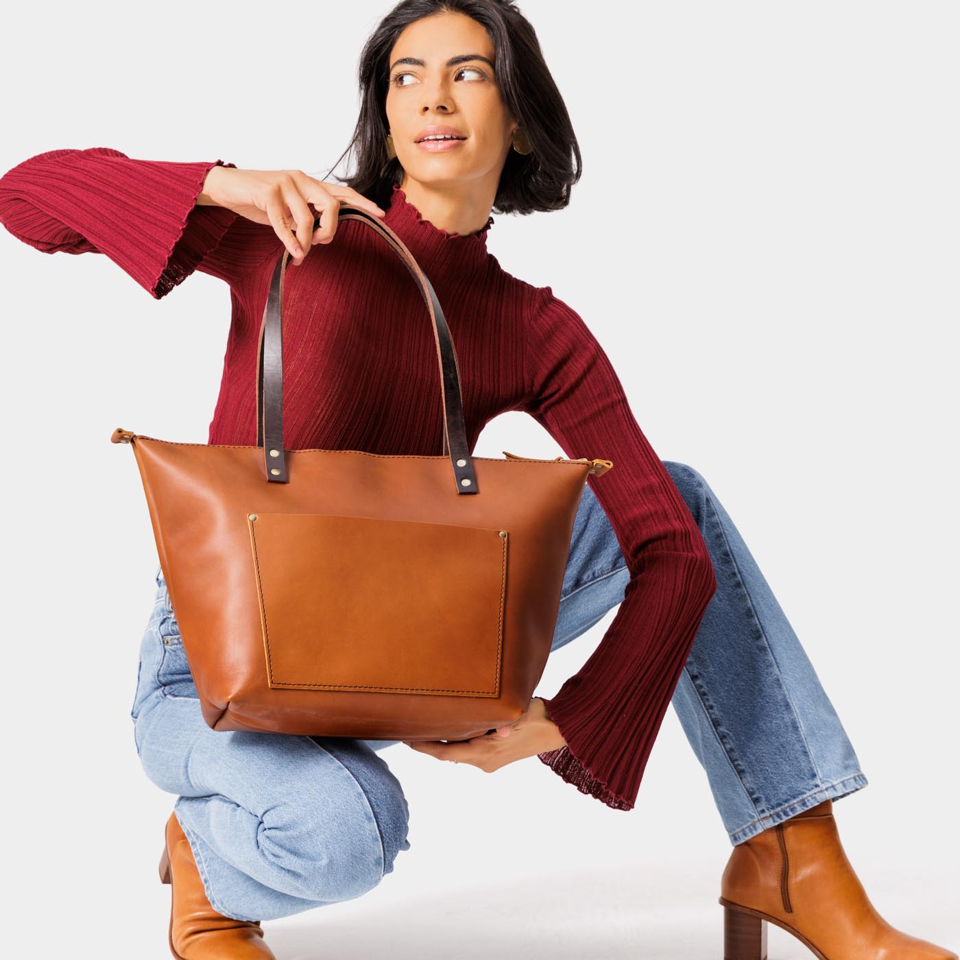 'Almost Perfect' Leather Tote Bag - Image 160