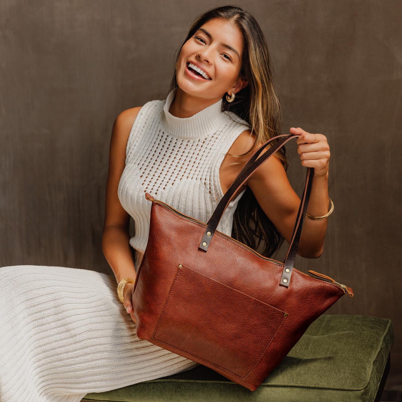 'Almost Perfect' Leather Tote Bag - Image 165
