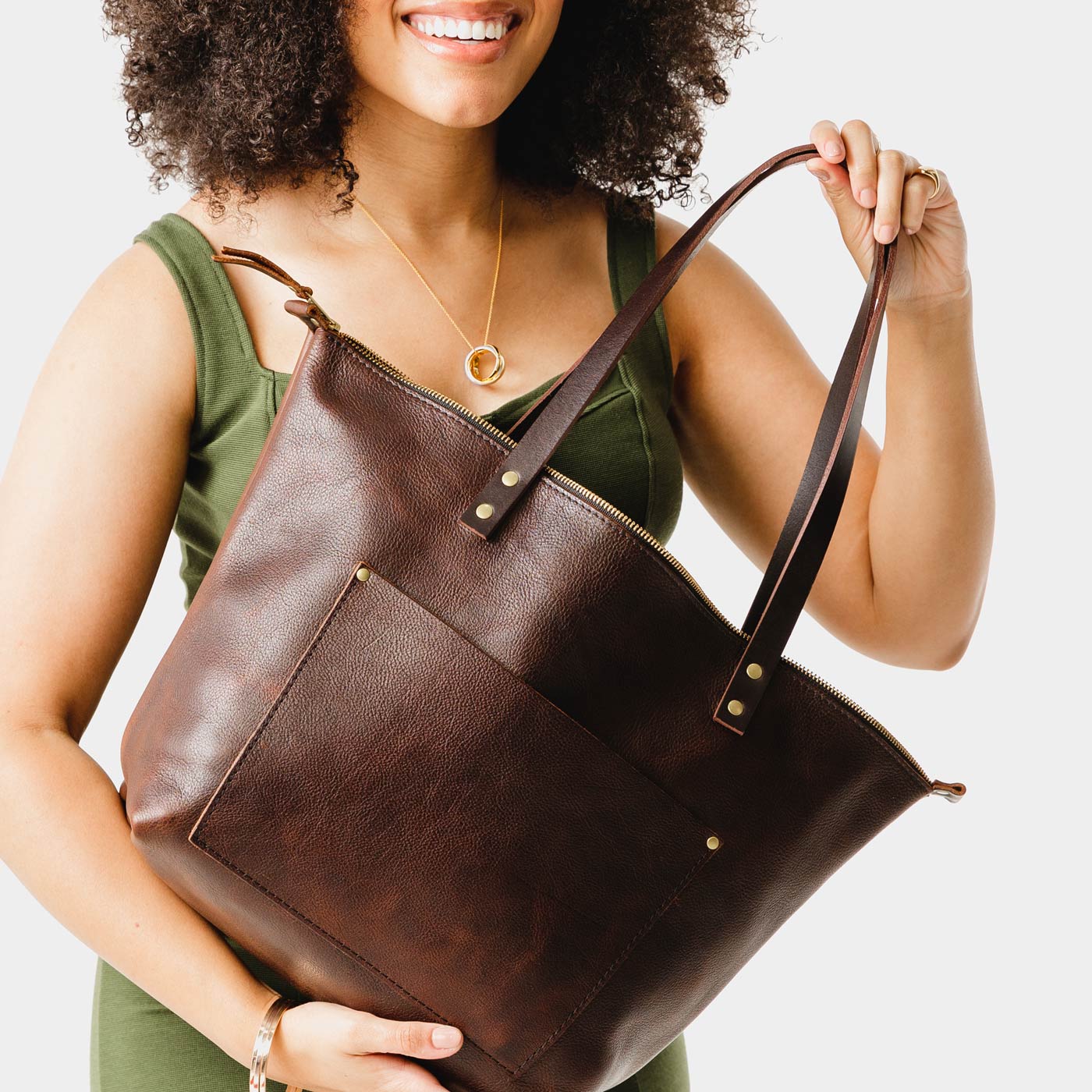'Almost Perfect' Leather Tote Bag - Image 158