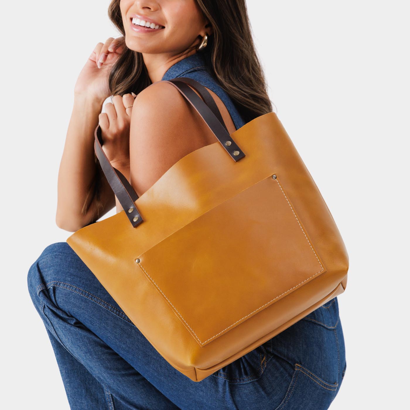 'Almost Perfect' Leather Tote Bag - Image 85