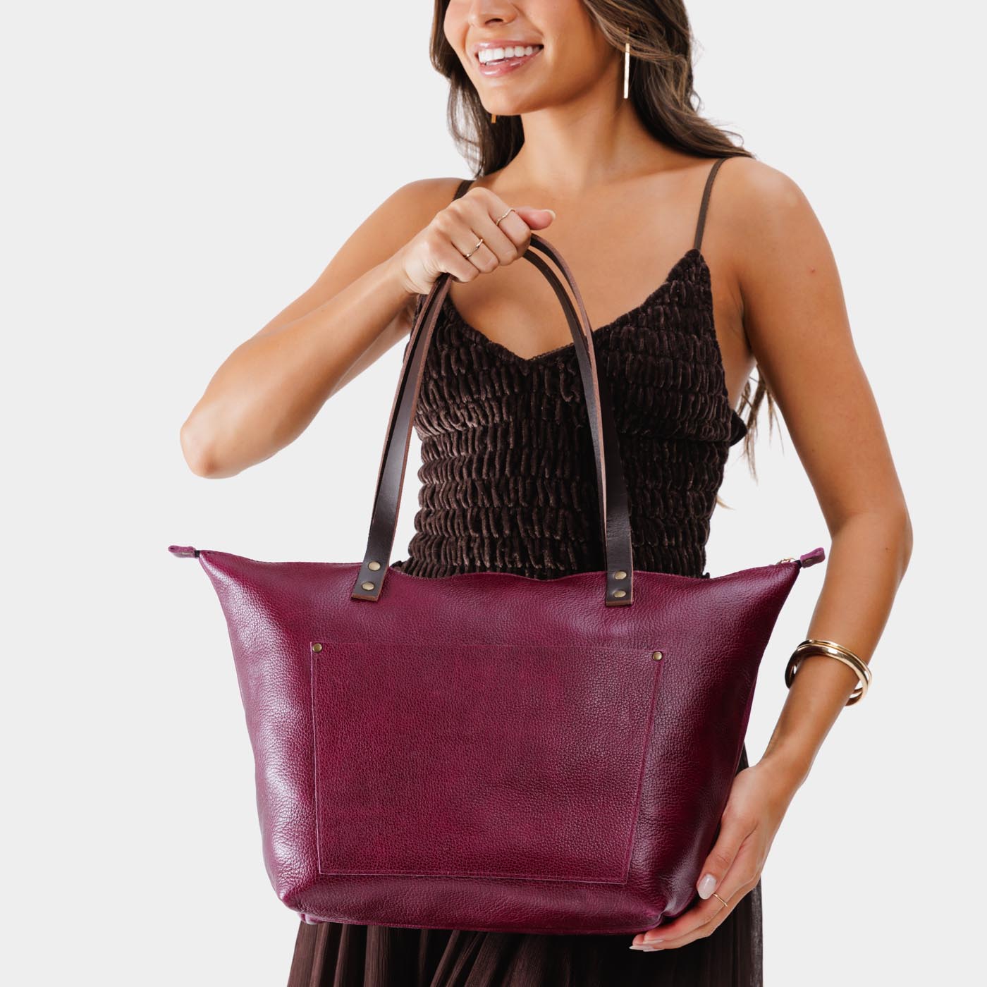 Leather Tote Bag - Image 168
