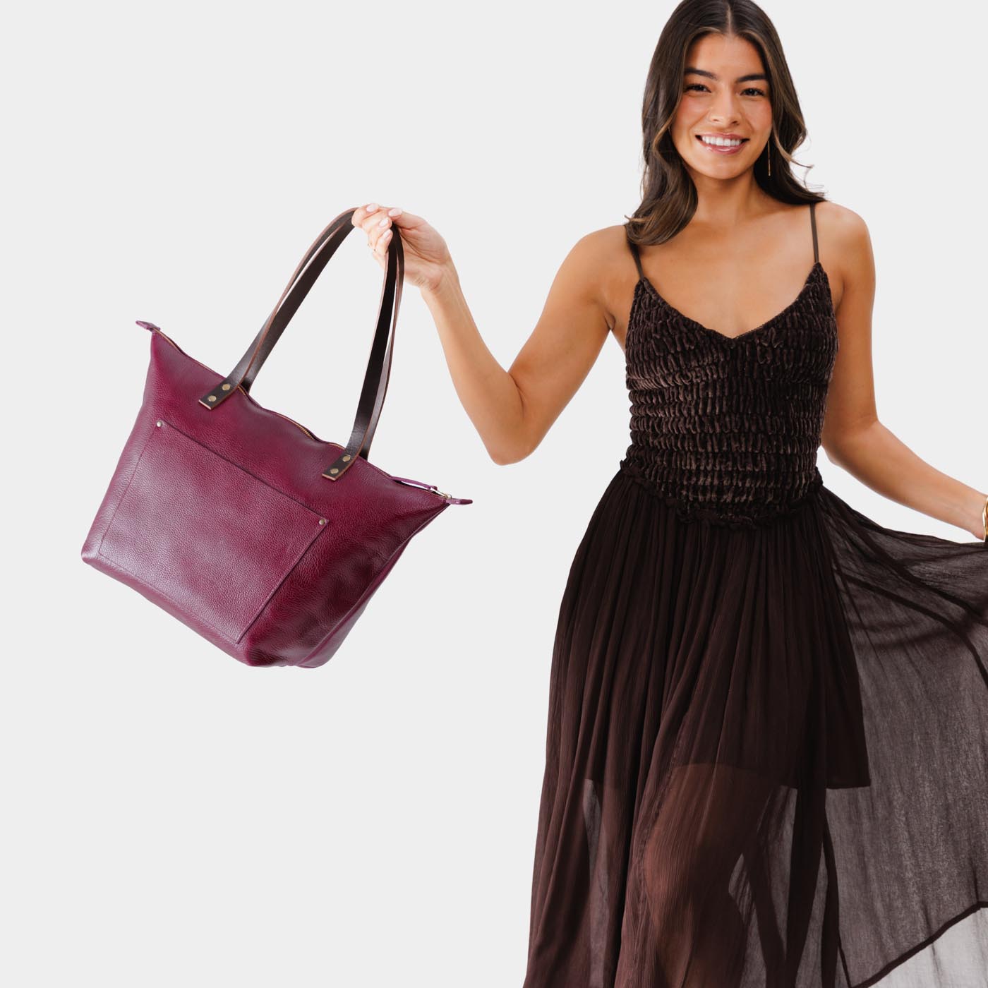 Leather Tote Bag - Image 169