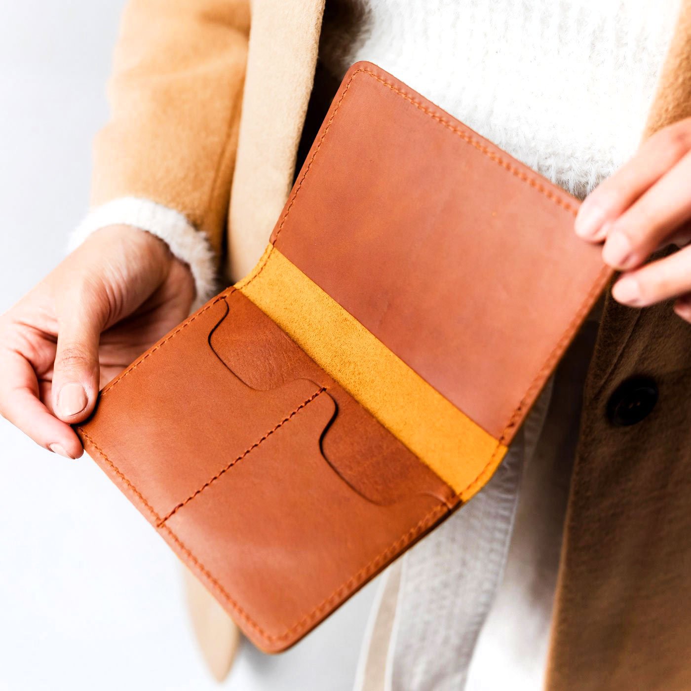 Leather Modern Passport Holder - Image 90