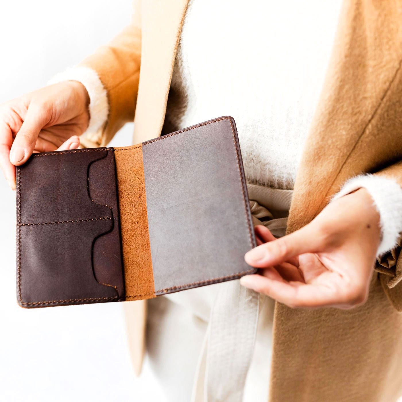 Leather Modern Passport Holder - Image 91