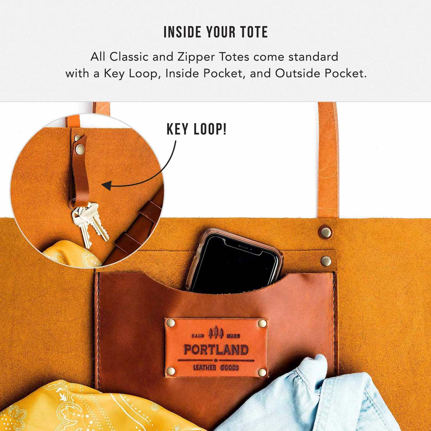 Leather Tote Bag - Image 173