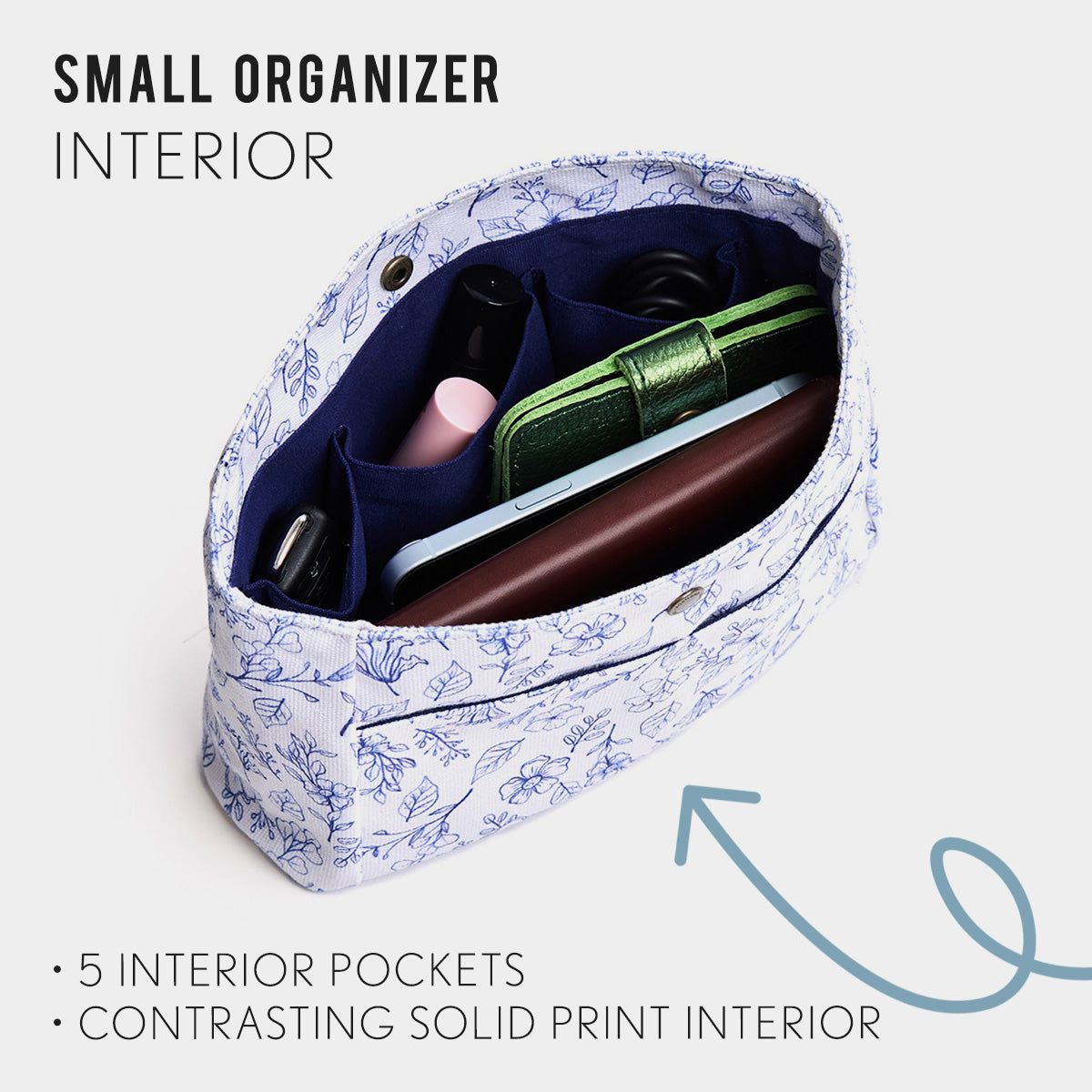 Printed Canvas Purse Organizer - Image 83