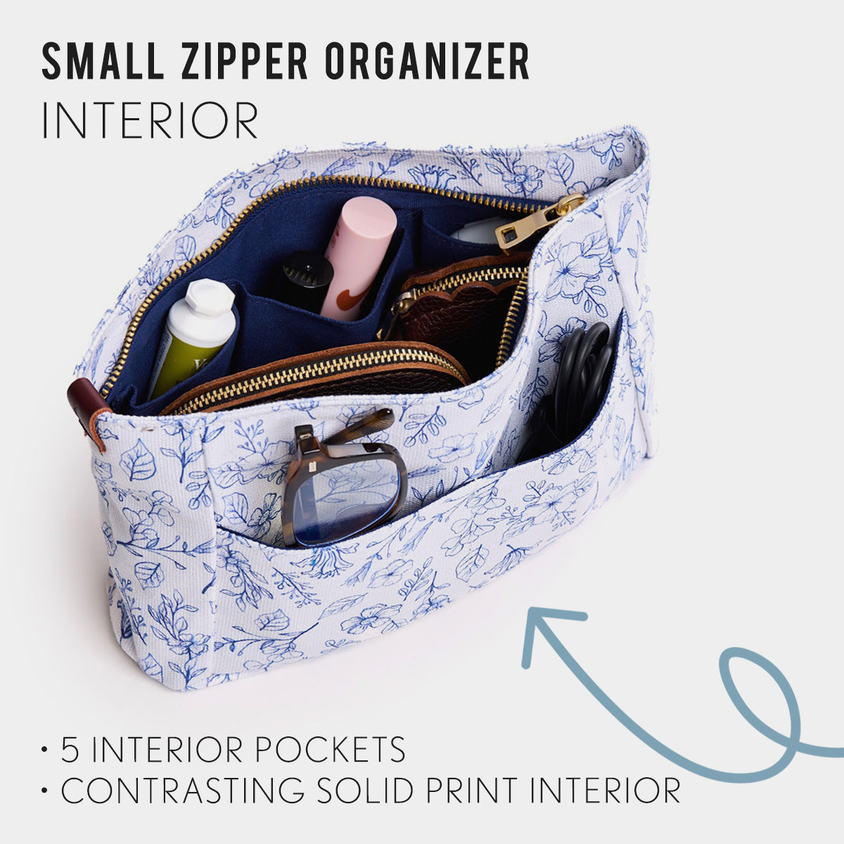 Printed Canvas Purse Organizer - Image 84