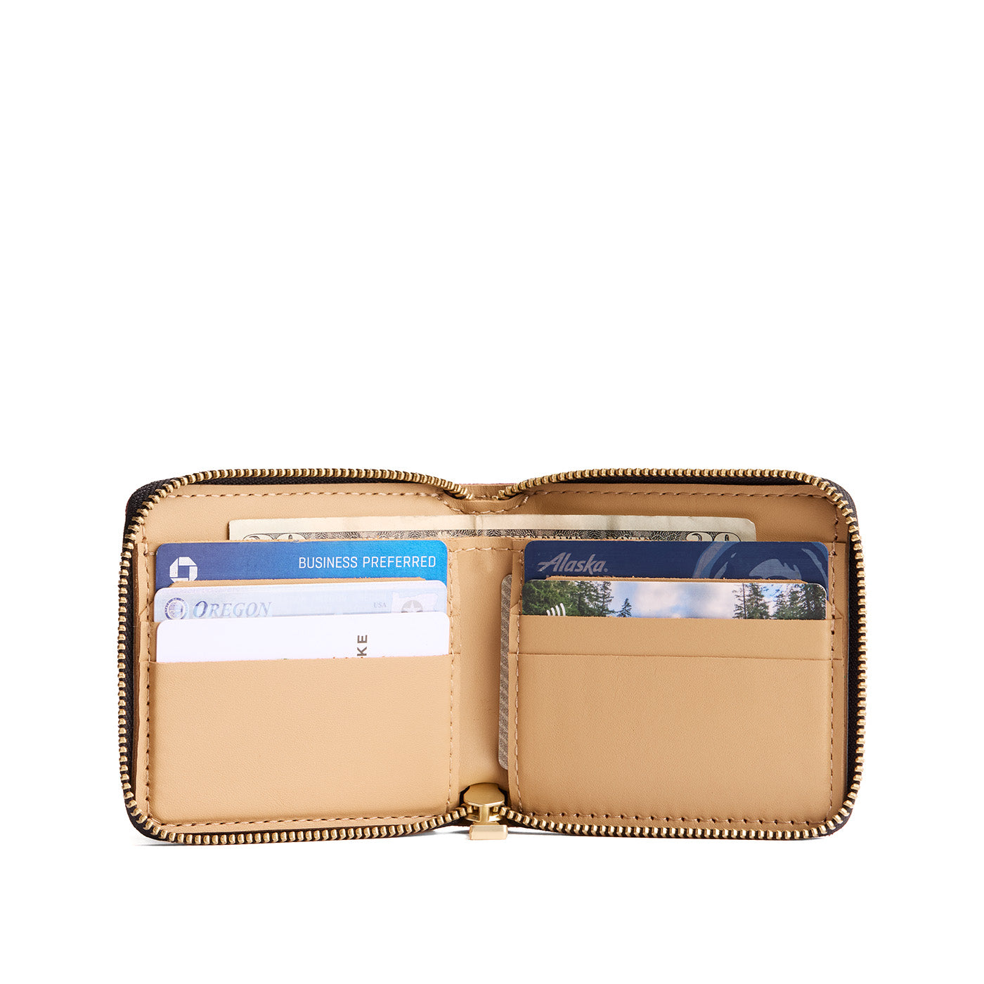 Small Zipper Bifold Wallet - Image 17